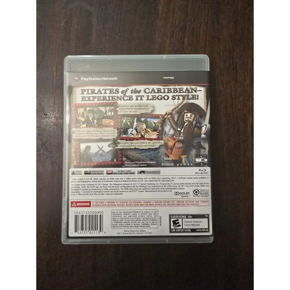 LEGO PIRATES OF THE CARIBBEAN Sony PlayStation‎ 3 Game COMPLETE Tested & Working